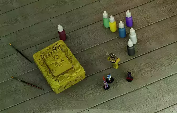 4 houses Painting Kit