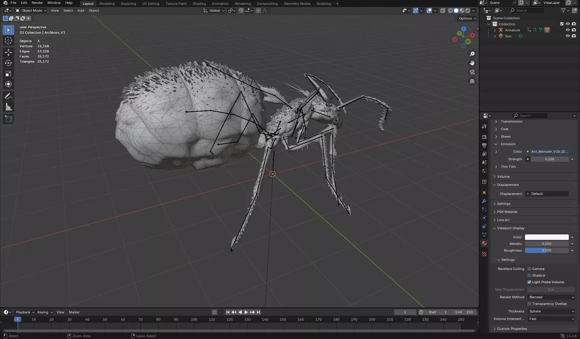 Ant Monster-V1b 3D model_19
