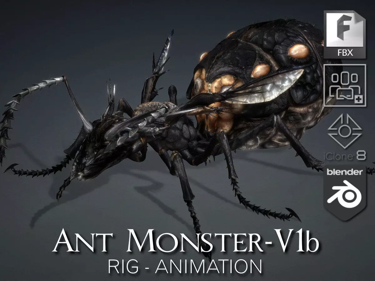 Ant Monster-V1b 3D model_0