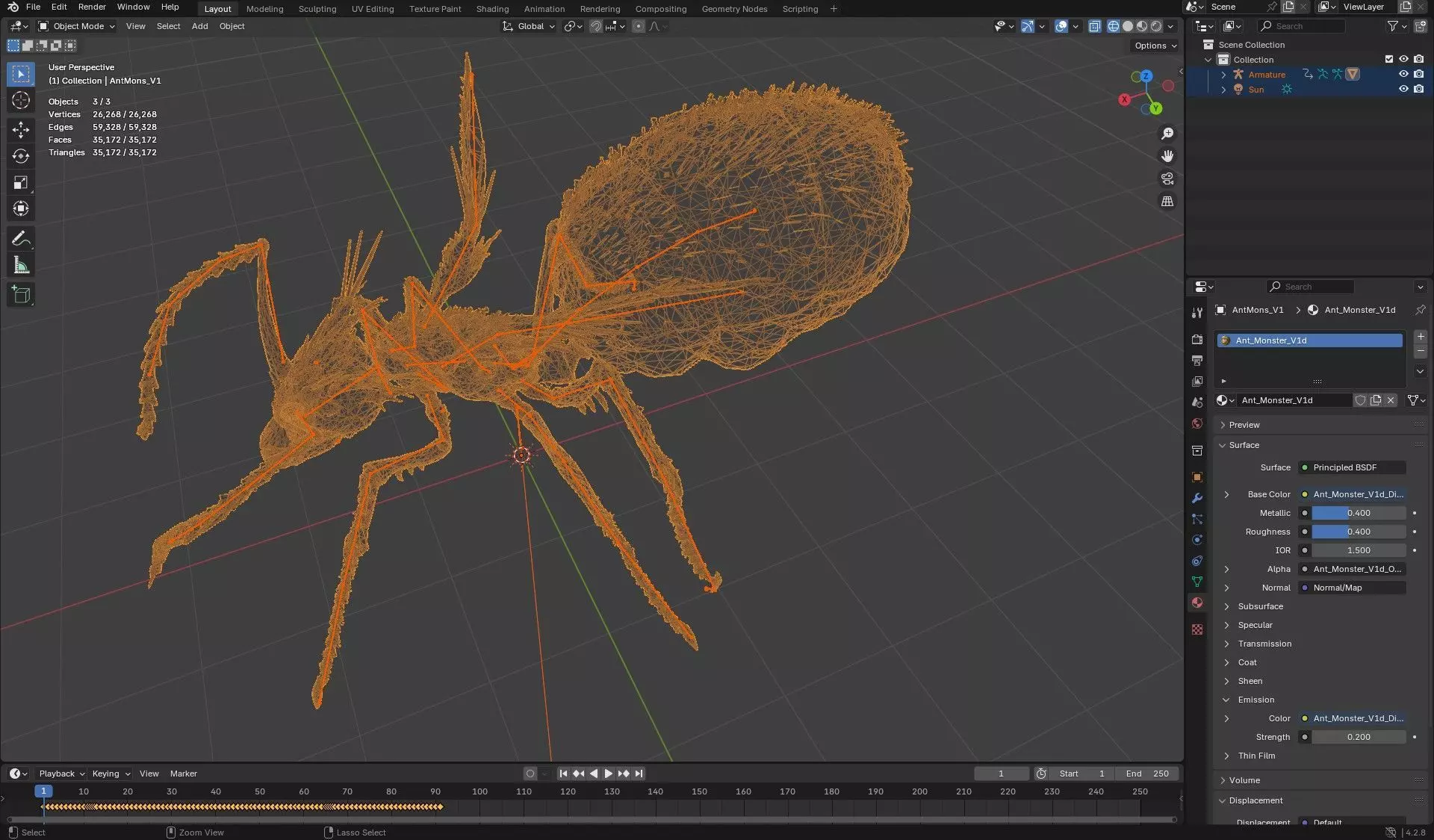 Ant Monster-V1d 3D model_20
