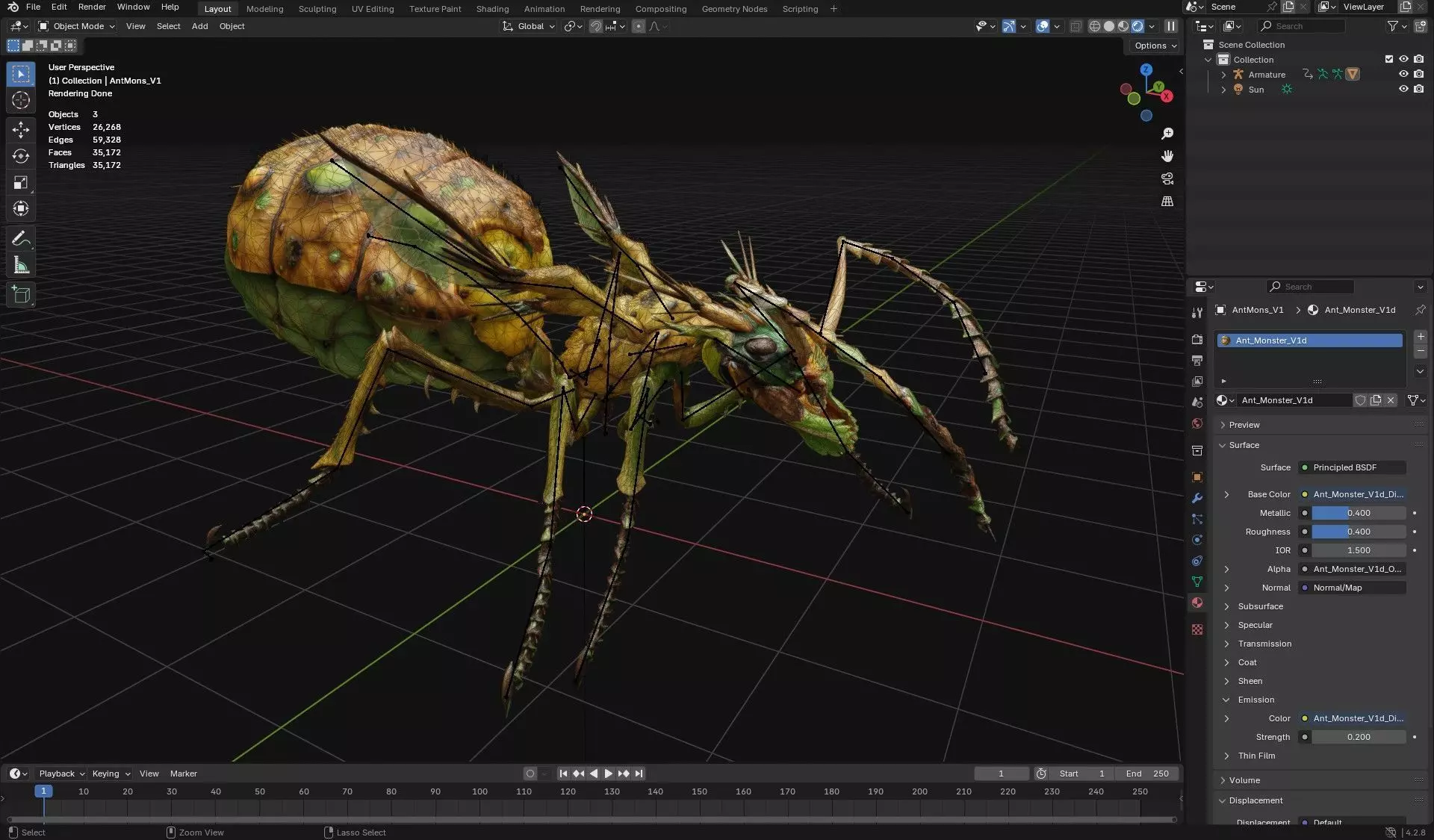 Ant Monster-V1d 3D model_18
