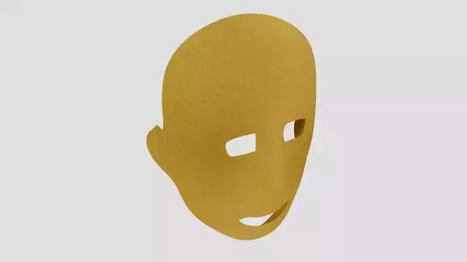 Golden Mask 3D Model