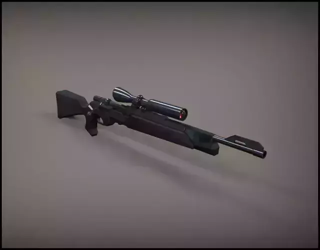 Rifle with scope
