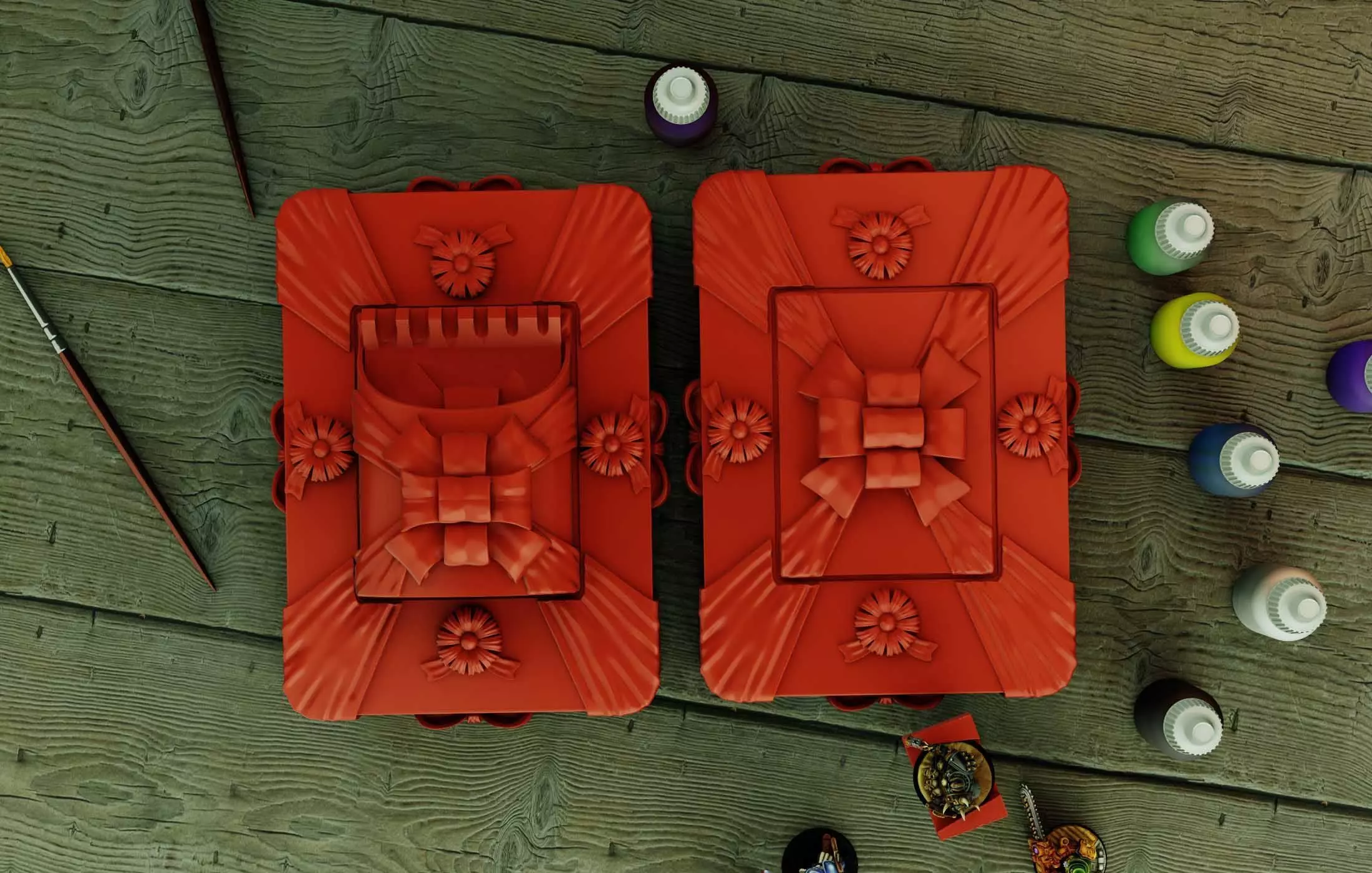 Christmas Painting Box 3D print model_1