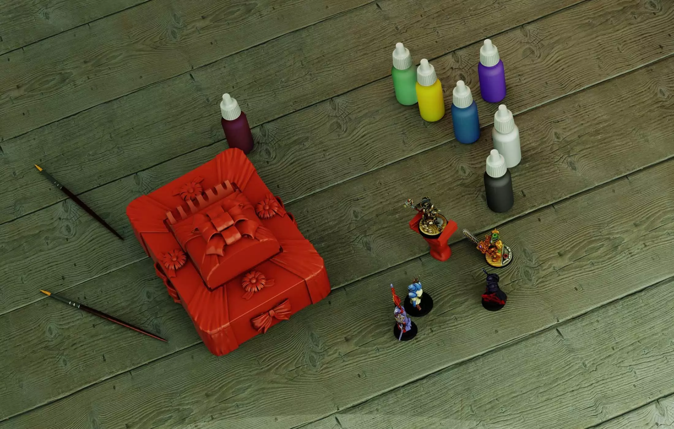 Christmas Painting Box 3D print model_0