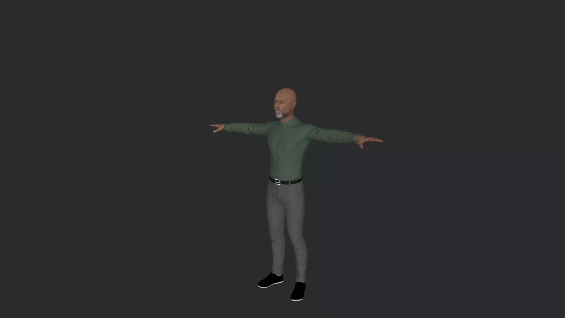Omar Little Hyper Realistic Full Body Fully Rigged 3D model_8