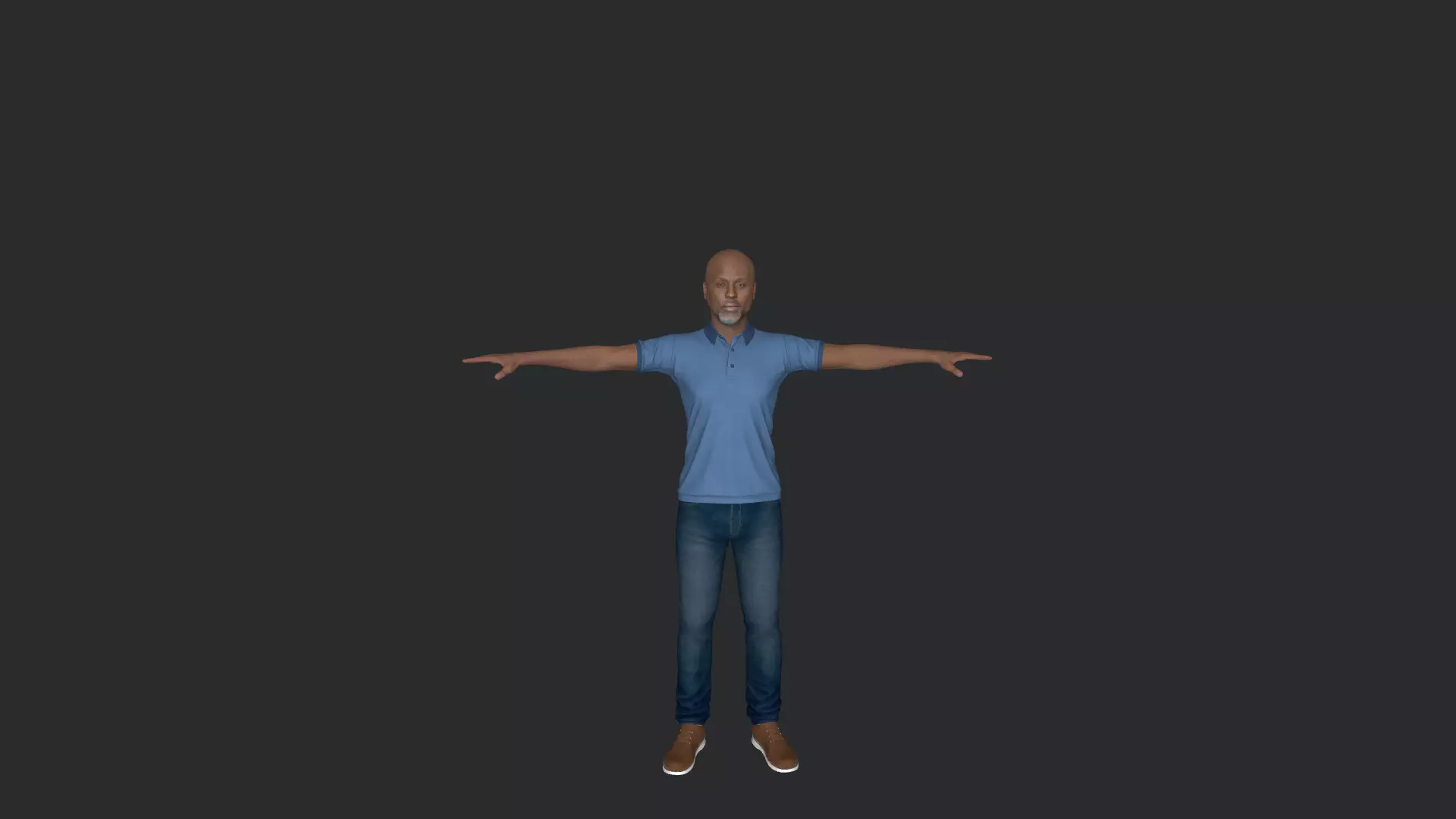 Omar Little Hyper Realistic Full Body Fully Rigged 3D model_22