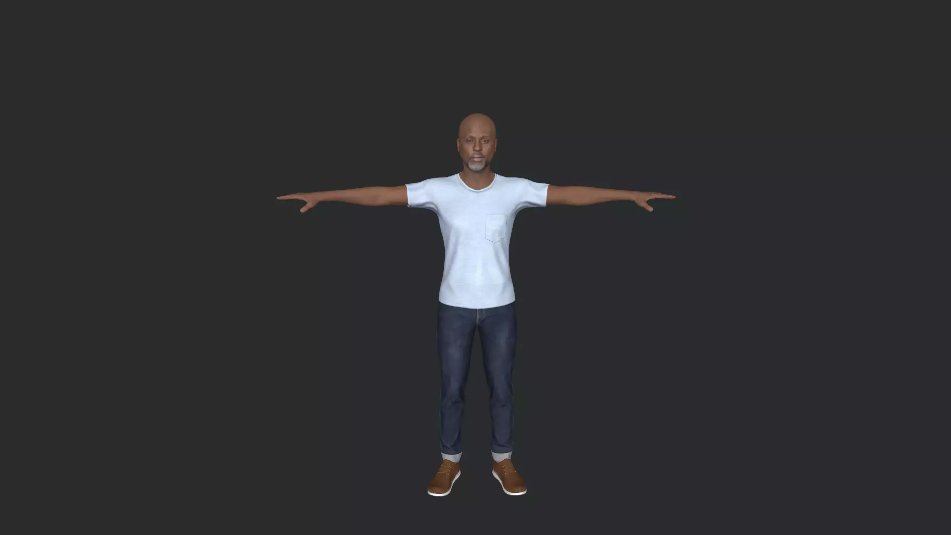 Omar Little Hyper Realistic Full Body Fully Rigged 3D model_12