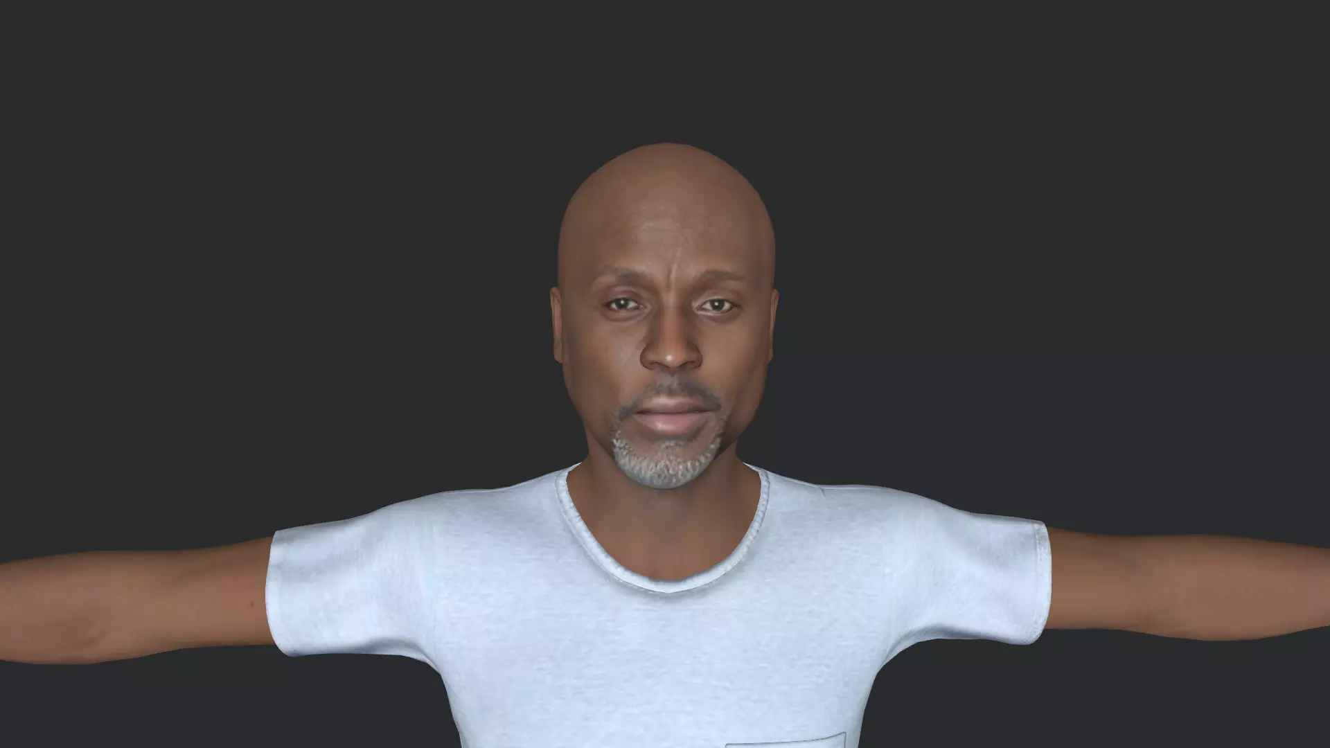 Omar Little Hyper Realistic Full Body Fully Rigged 3D model_10