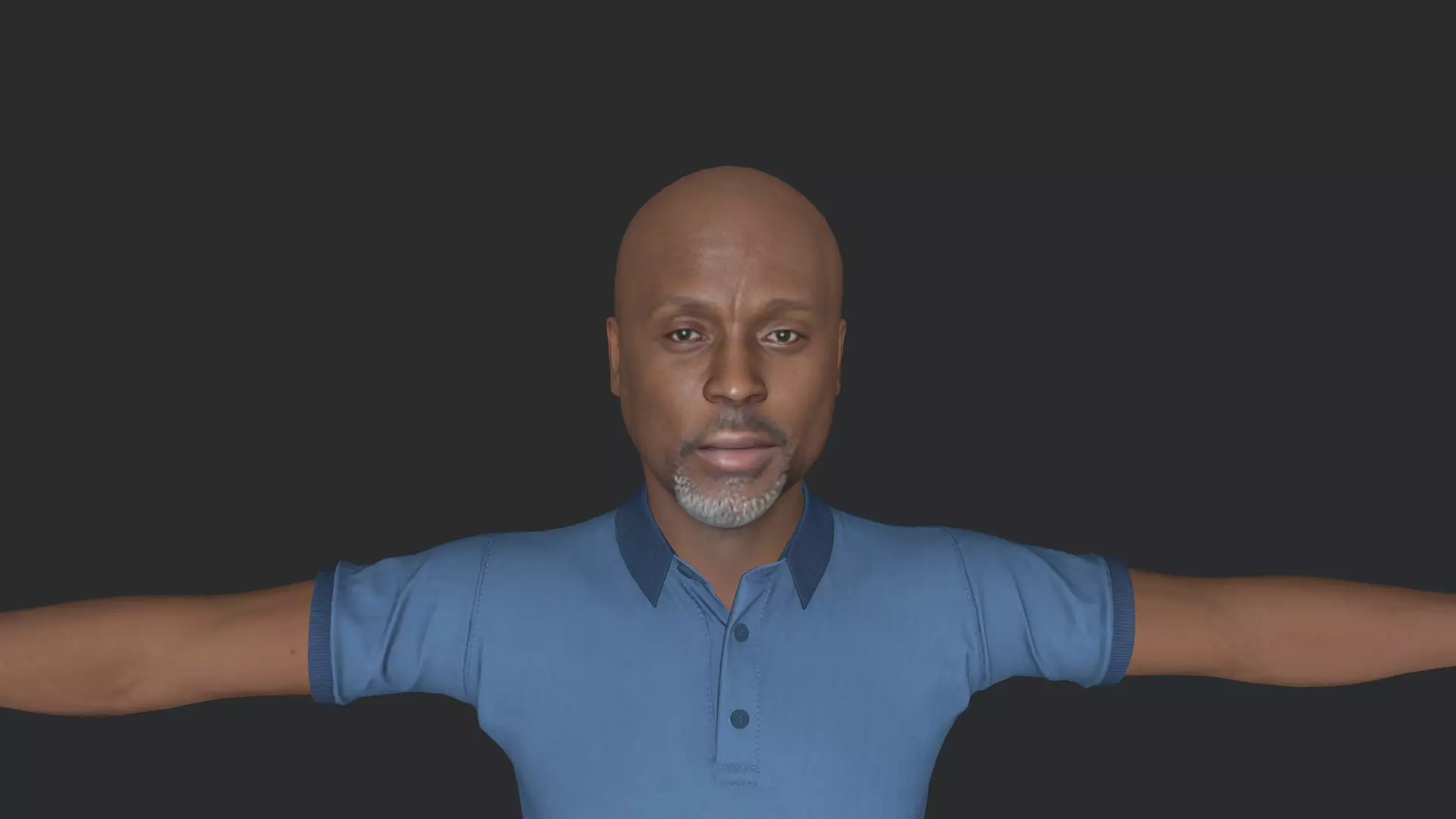 Omar Little Hyper Realistic Full Body Fully Rigged 3D model_20