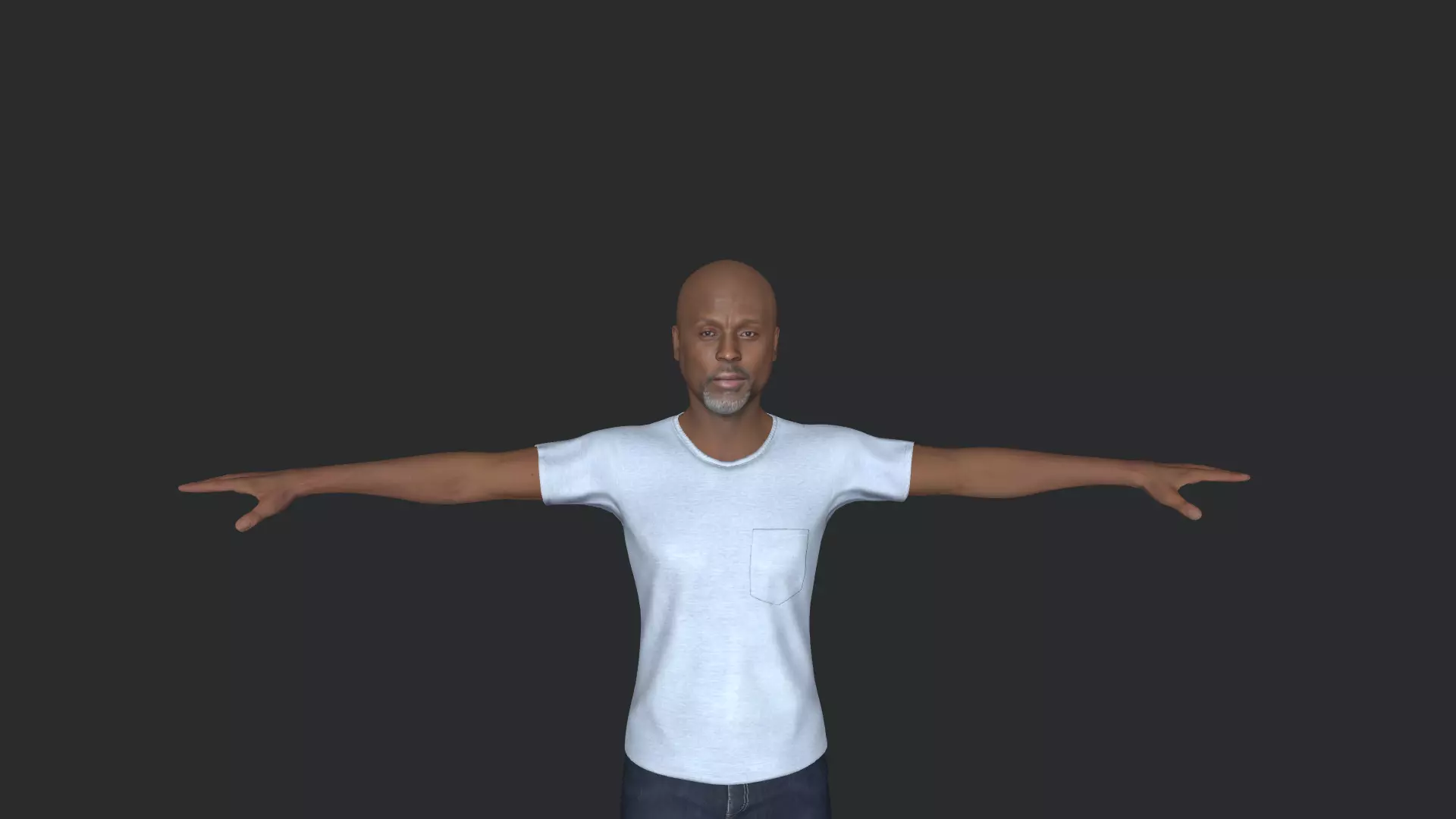 Omar Little Hyper Realistic Full Body Fully Rigged 3D model_11