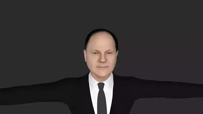 Olaf Scholz  Hyper Realistic Full Body Fully Rigged