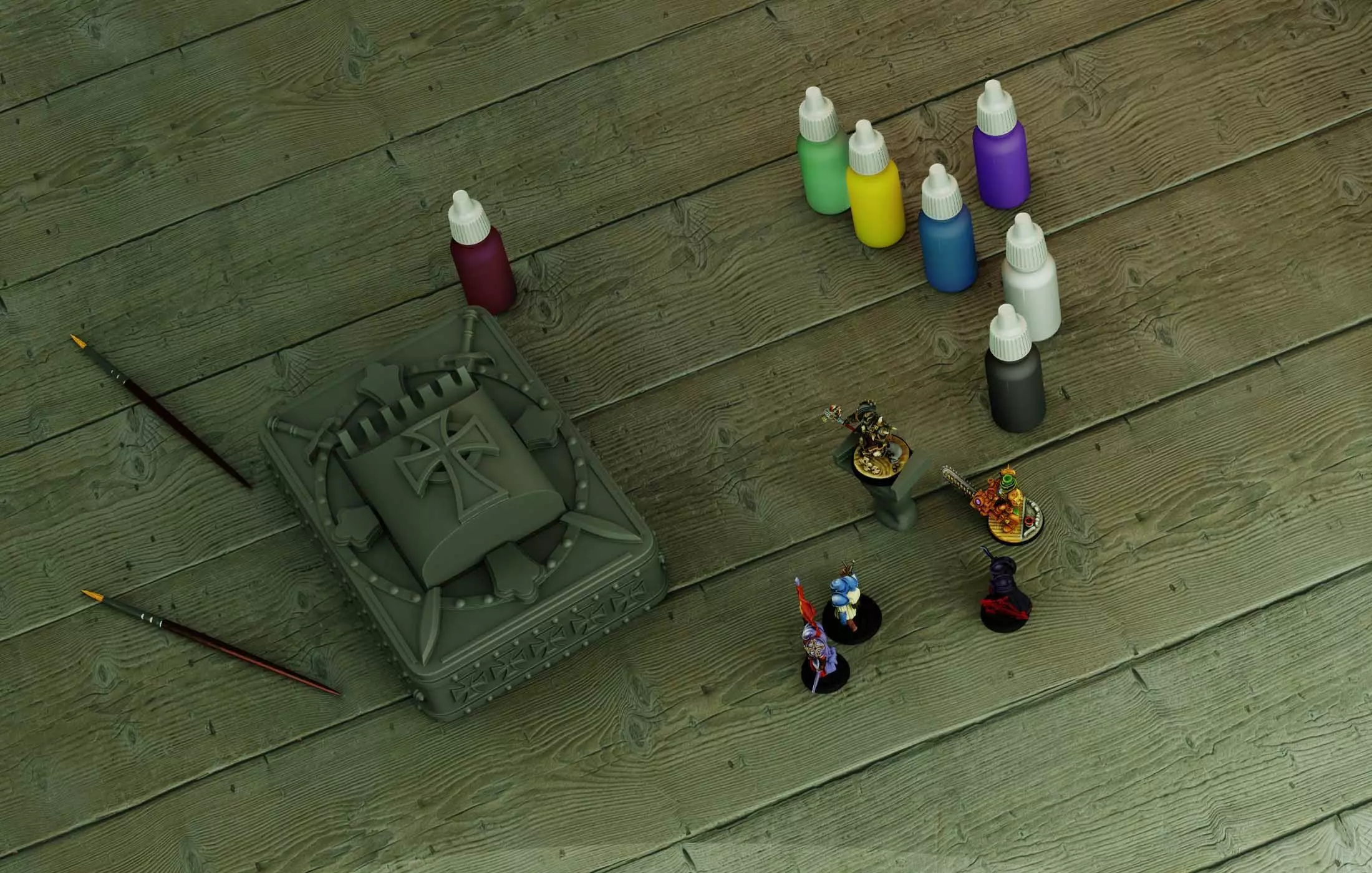 Crusades Painting Box 3D print model_0