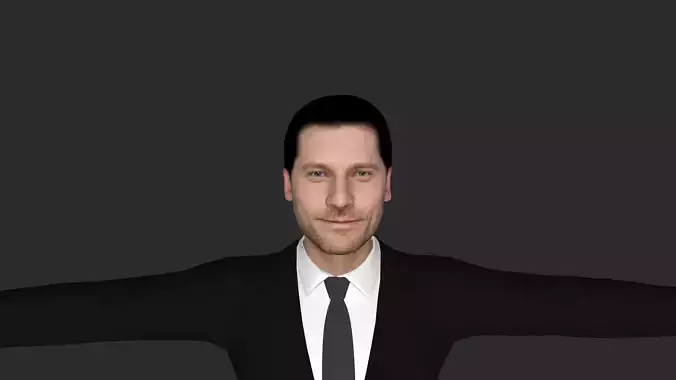 Nikolaj Coster Waldau Hyper Realistic Full Body Fully Rigged 