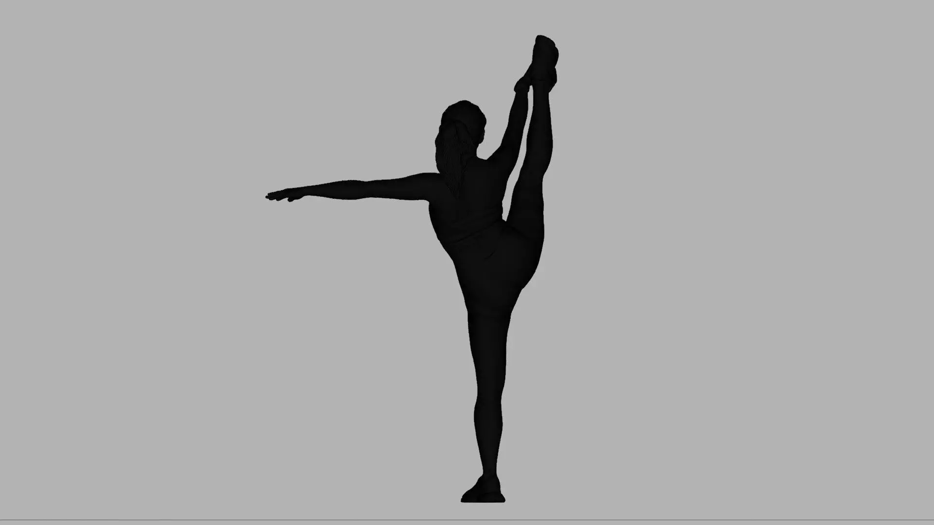 Female Yoga Model 3D model_6