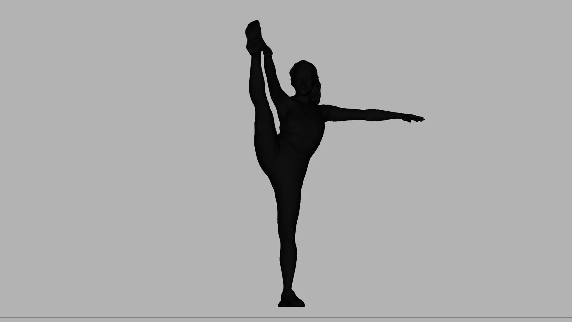 Female Yoga Model 3D model_9