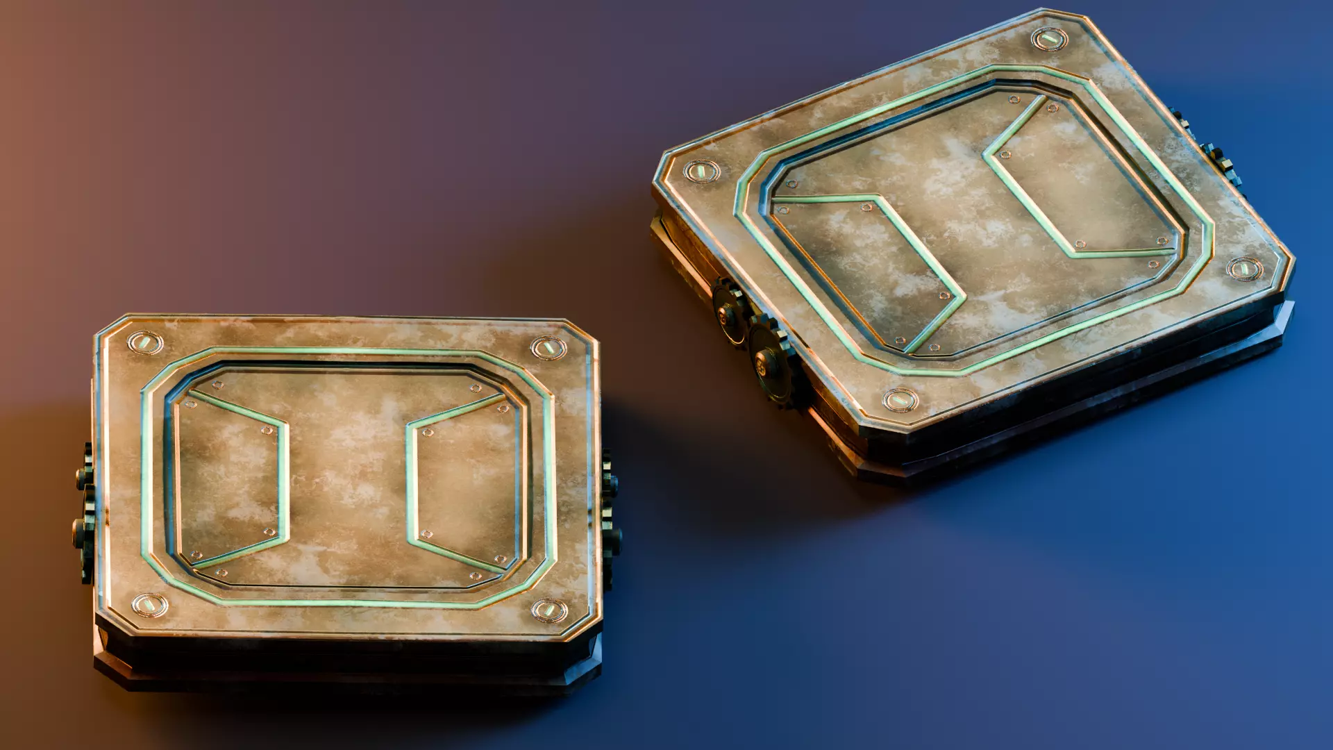 Interactive Object - Moving Platform Low-poly 3D model_4