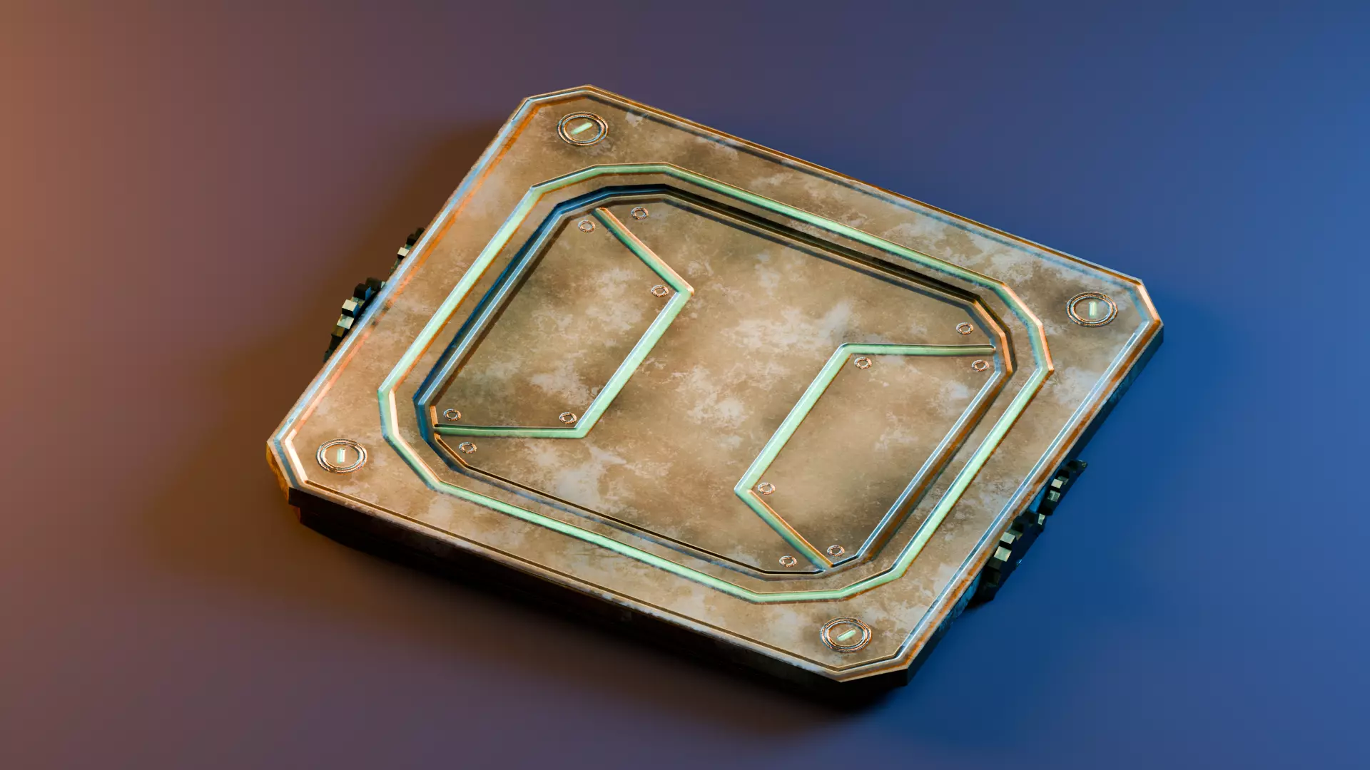 Interactive Object - Moving Platform Low-poly 3D model_3