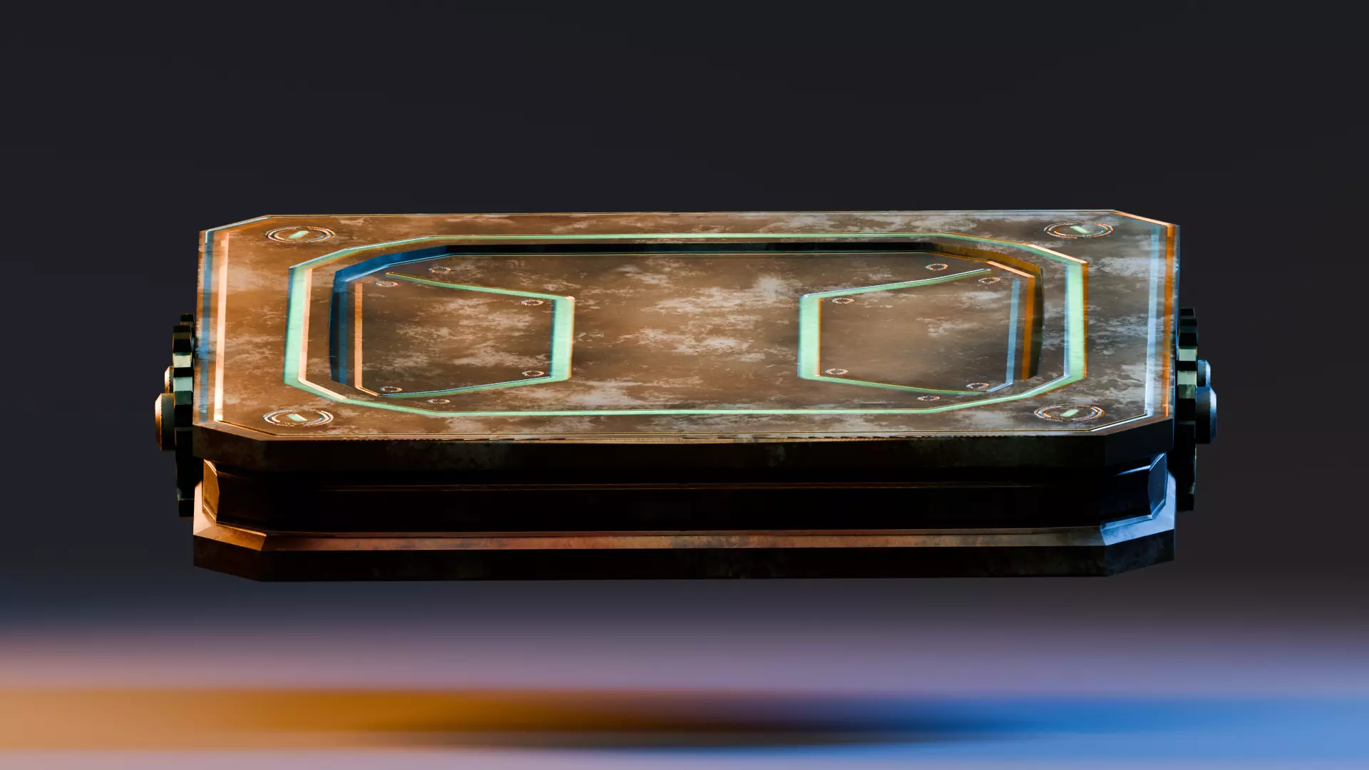 Interactive Object - Moving Platform Low-poly 3D model_5