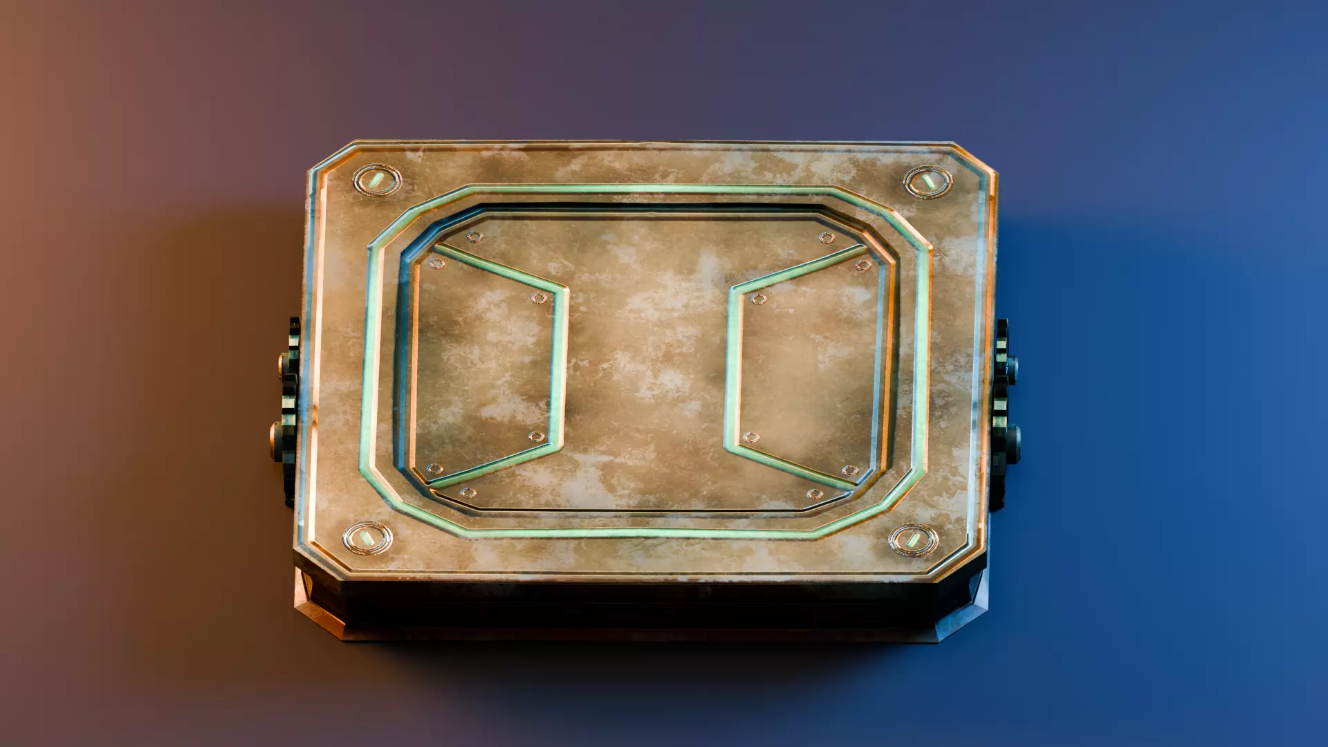 Interactive Object - Moving Platform Low-poly 3D model_0