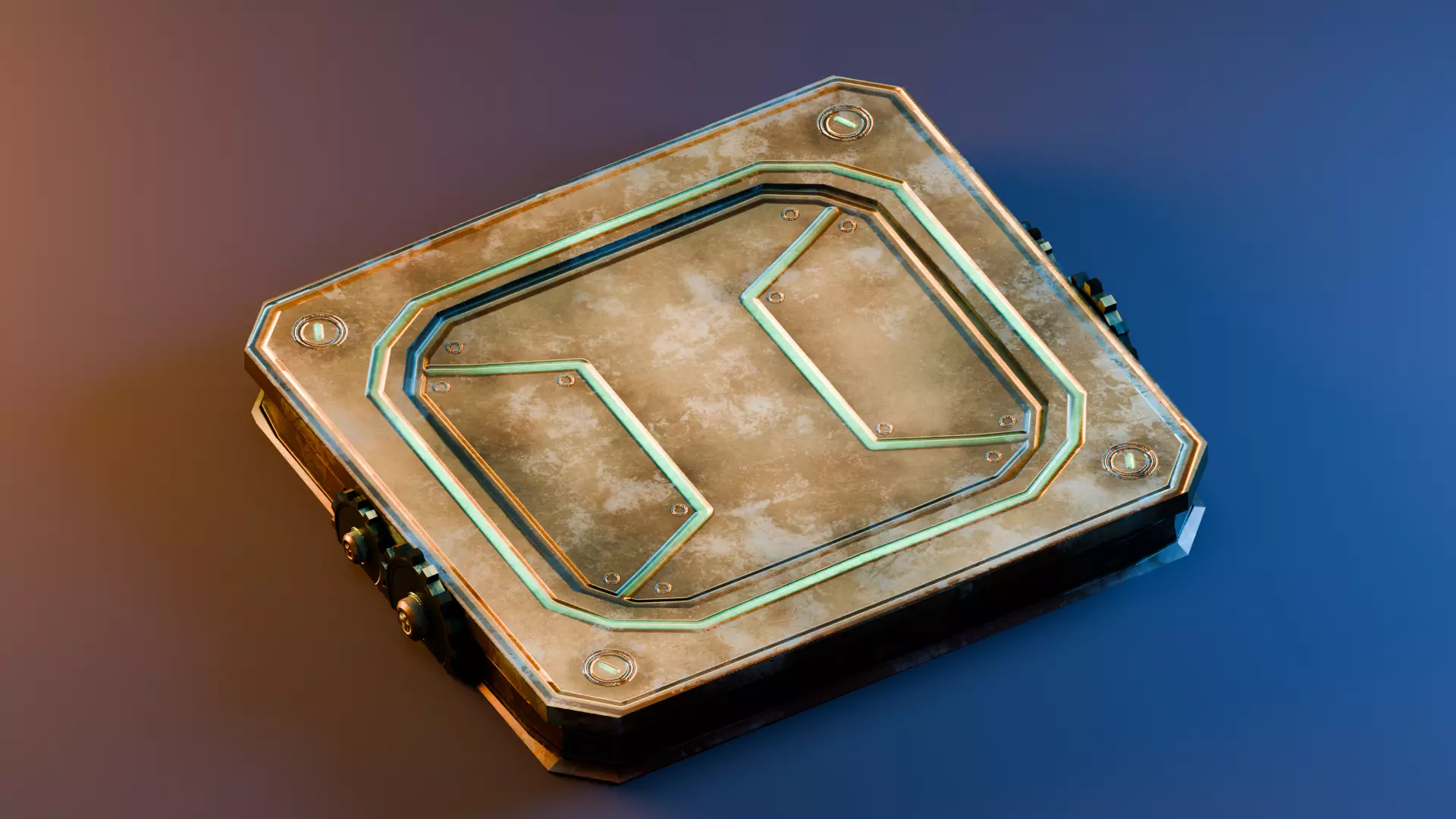 Interactive Object - Moving Platform Low-poly 3D model_2