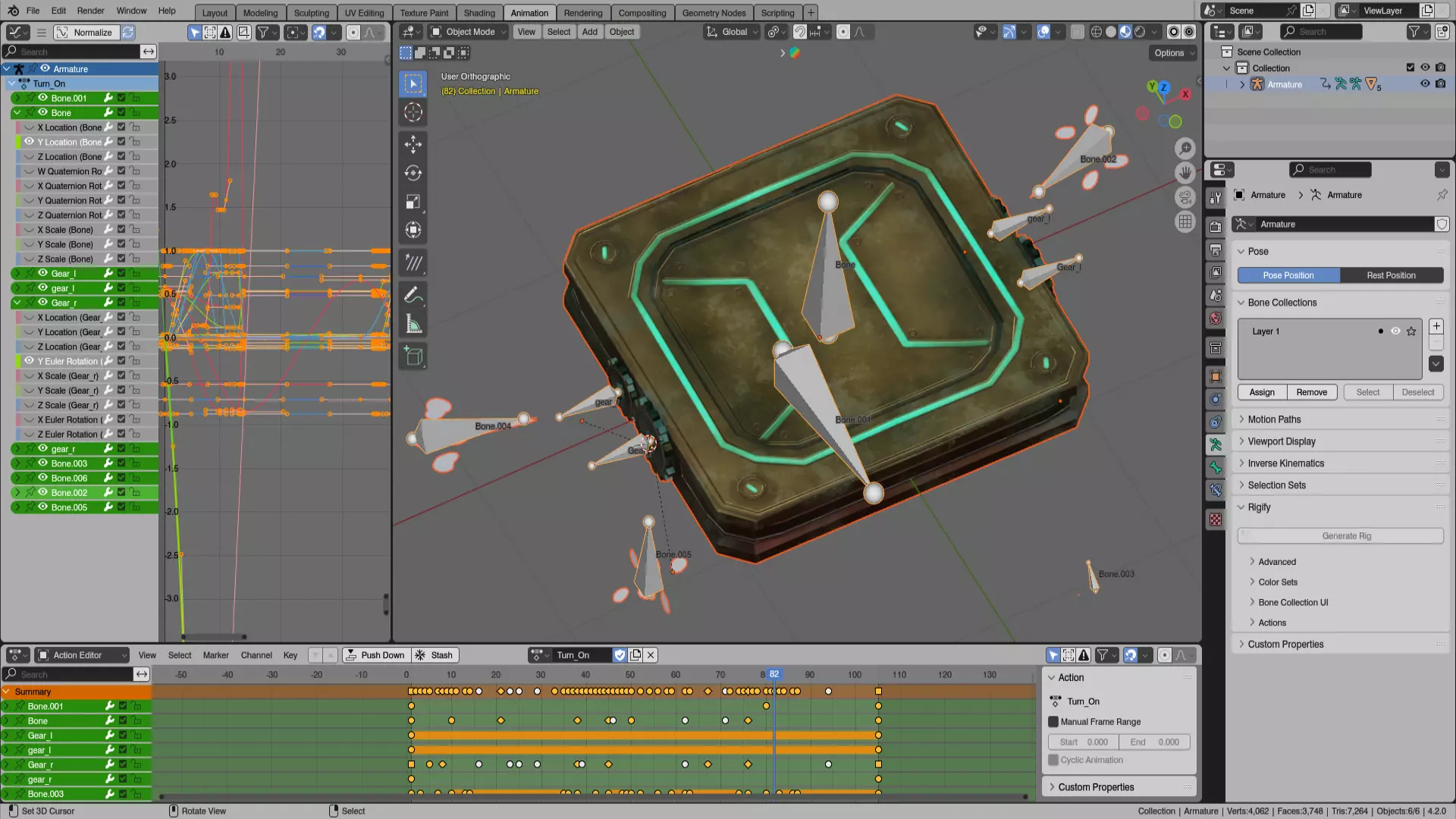 Interactive Object - Moving Platform Low-poly 3D model_6
