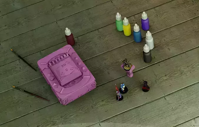 D20 Painting Box 3D print model