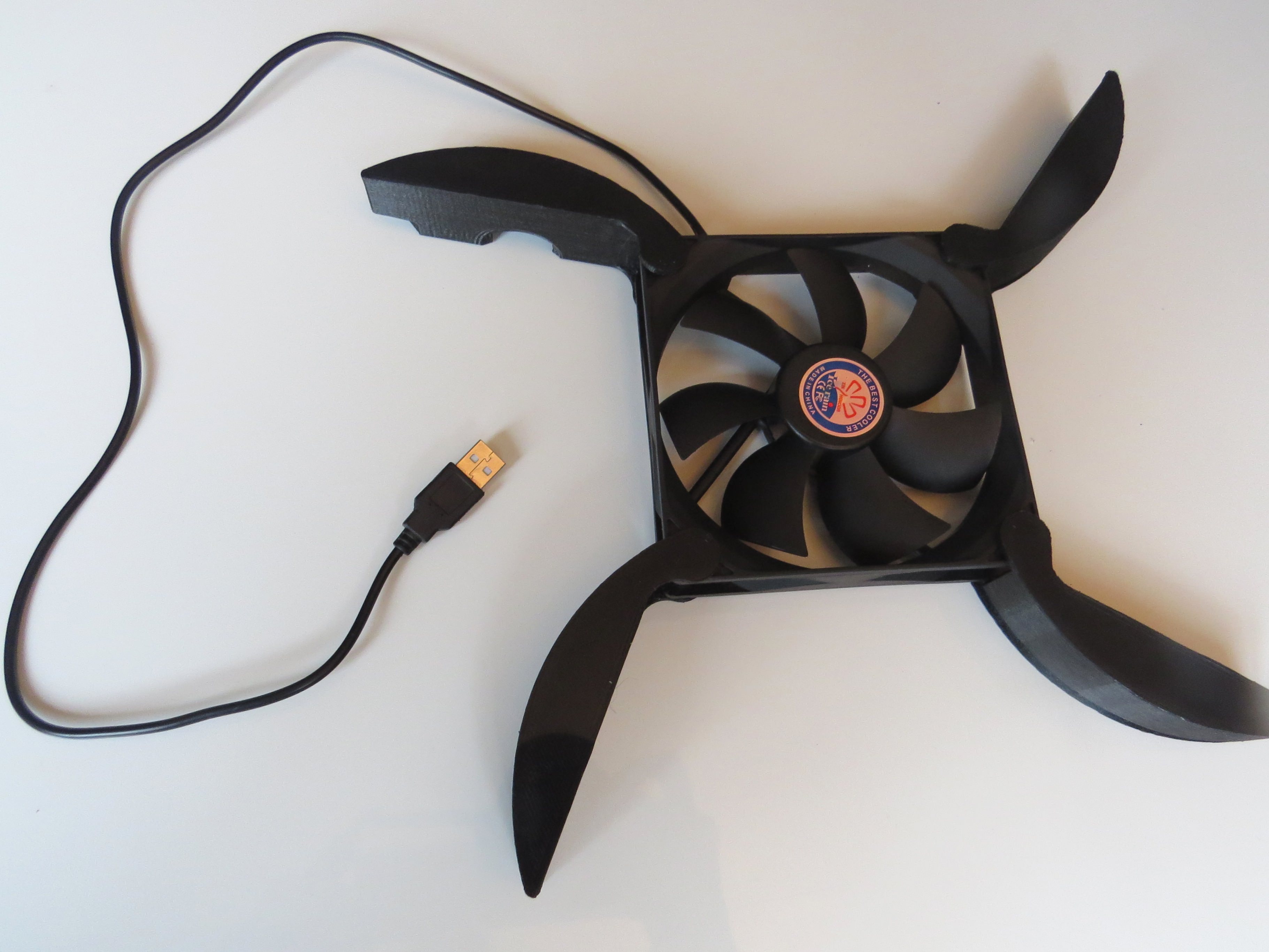 Portable Laptop Cooler Free 3D print model_2