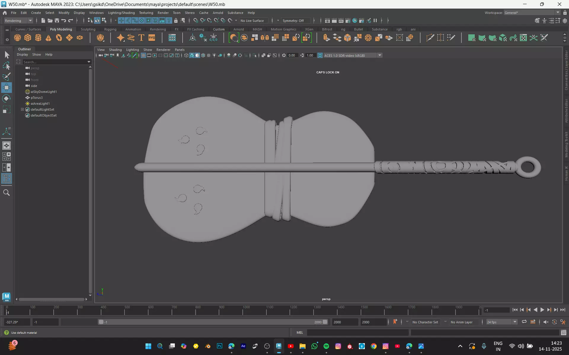 GUNBAI FROM NARUTO  Low-poly 3D model_9