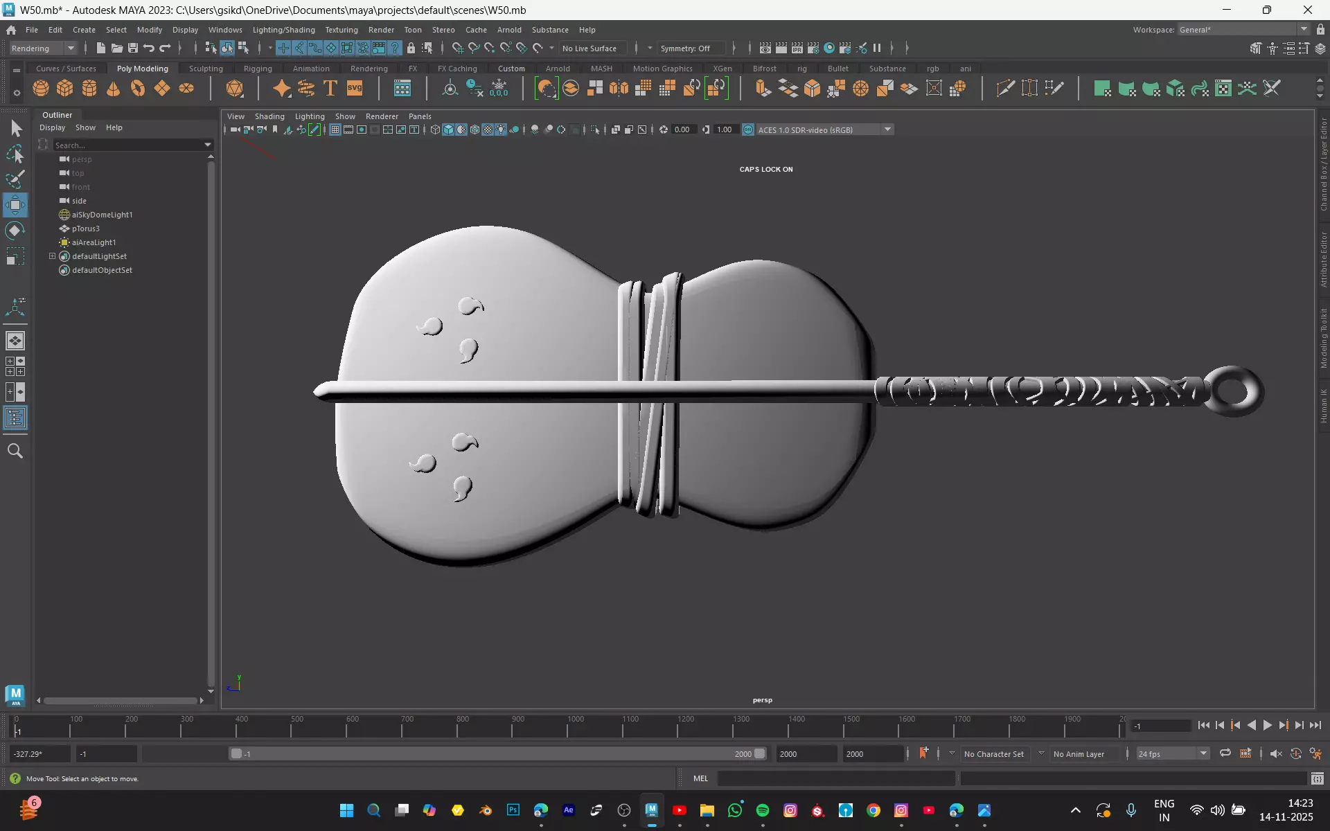 GUNBAI FROM NARUTO  Low-poly 3D model_5