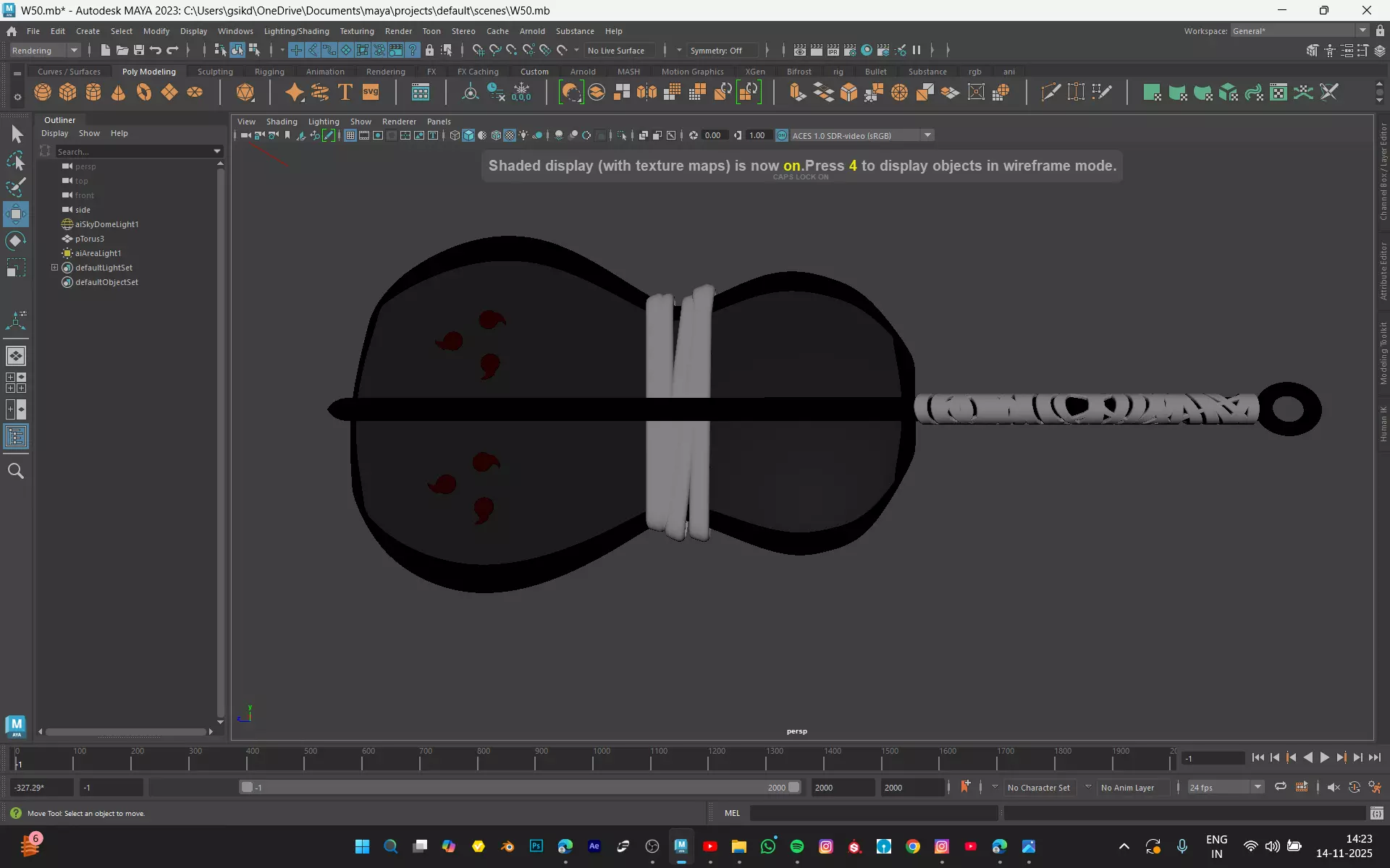 GUNBAI FROM NARUTO  Low-poly 3D model_8