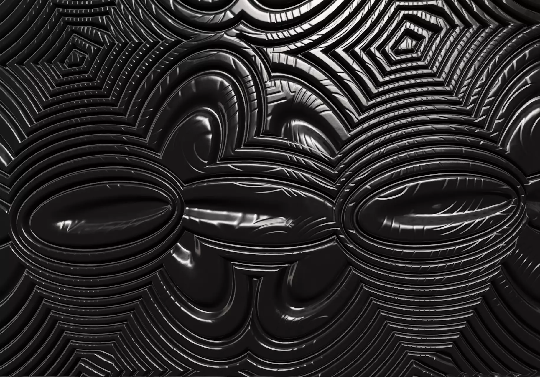 BIOMECHA FRACTURE - 90 Tileable Alphas ZBrush-Blender-Substance Texture_2