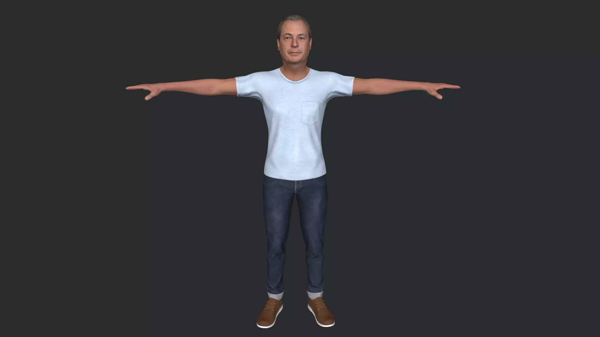 Nigel Farage Hyper Realistic Full Body Fully Rigged 3D model_7