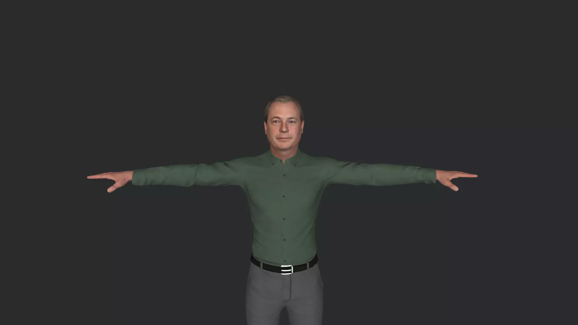 Nigel Farage Hyper Realistic Full Body Fully Rigged 3D model_16