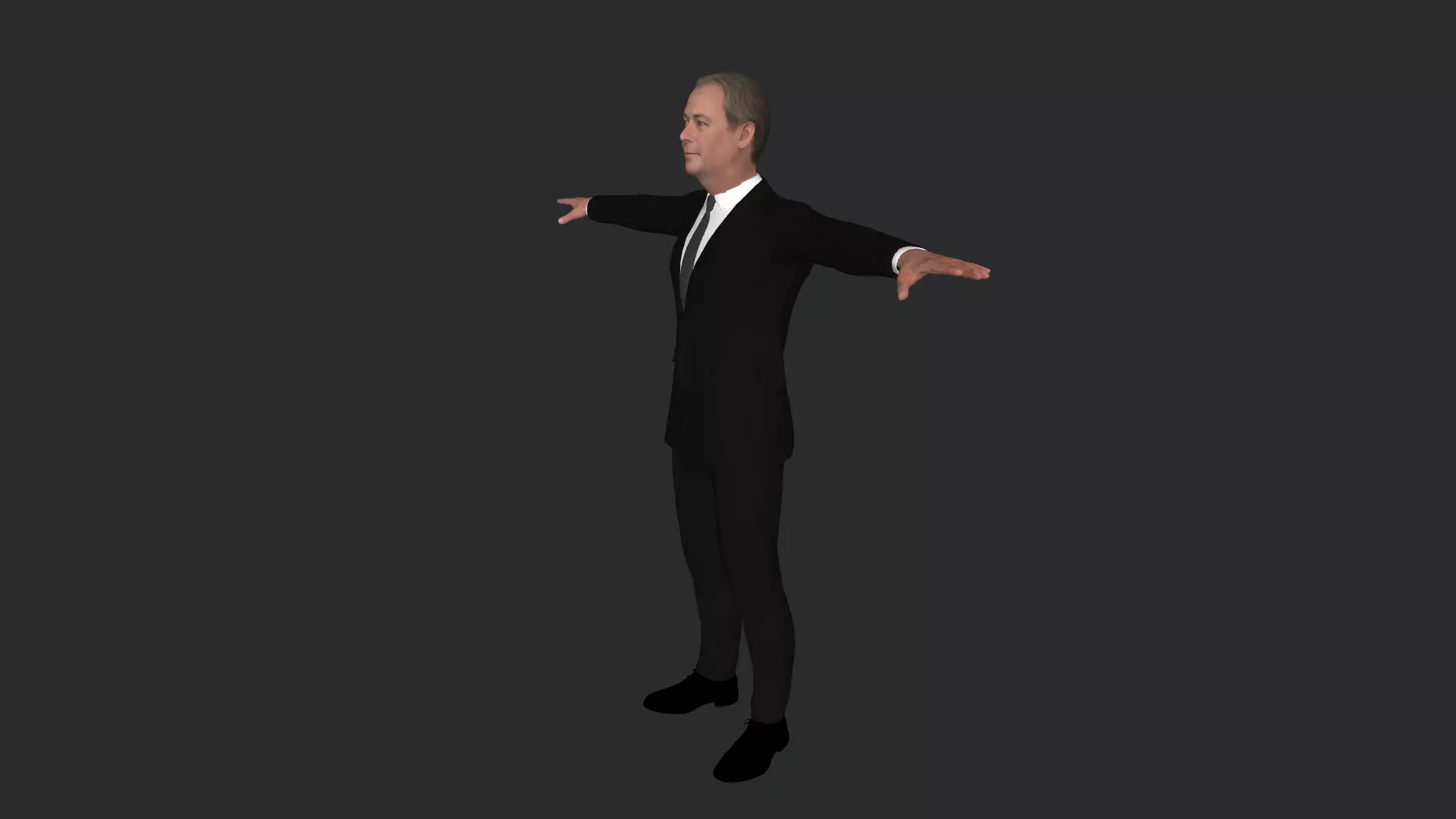 Nigel Farage Hyper Realistic Full Body Fully Rigged 3D model_3