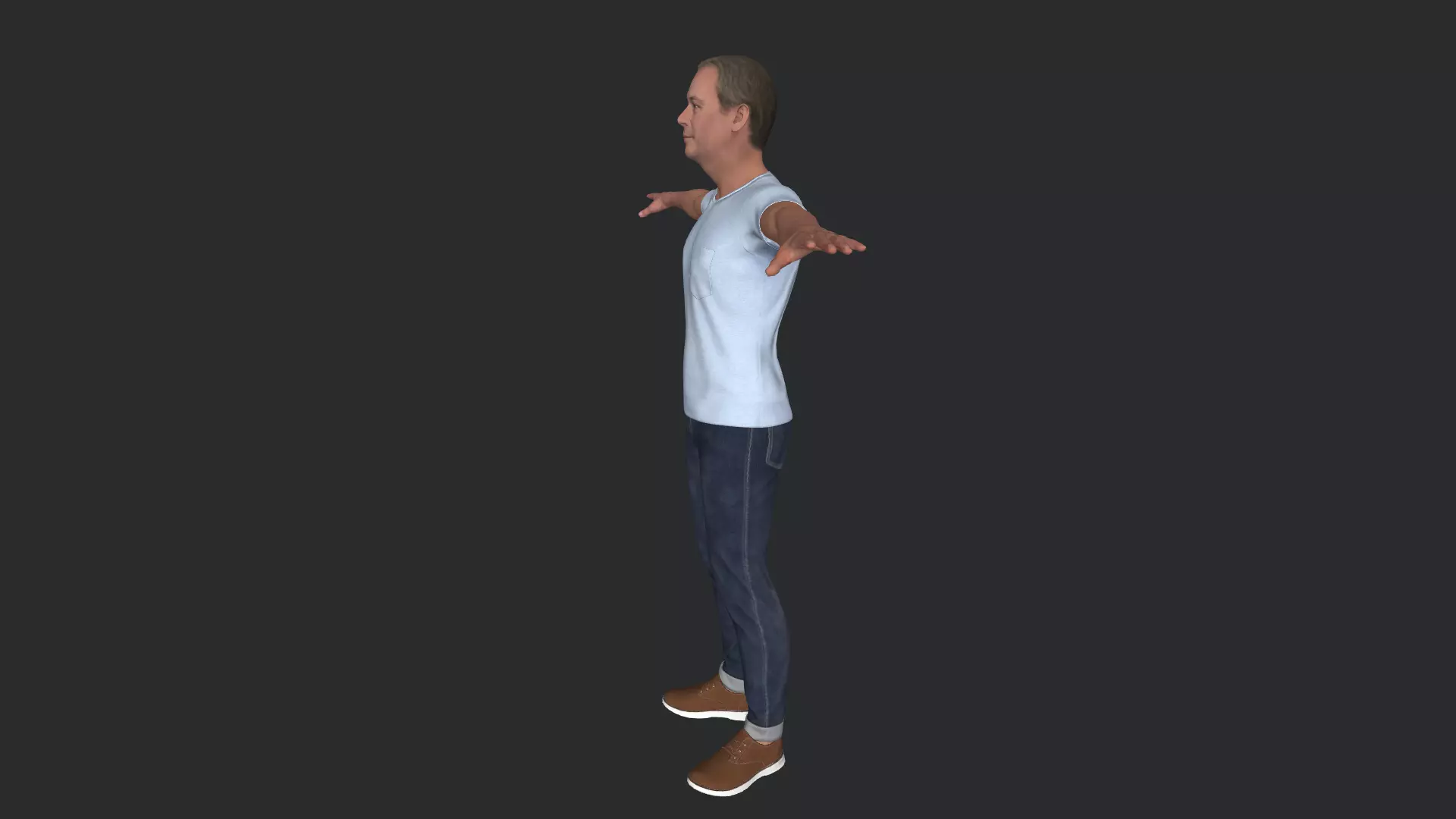 Nigel Farage Hyper Realistic Full Body Fully Rigged 3D model_8