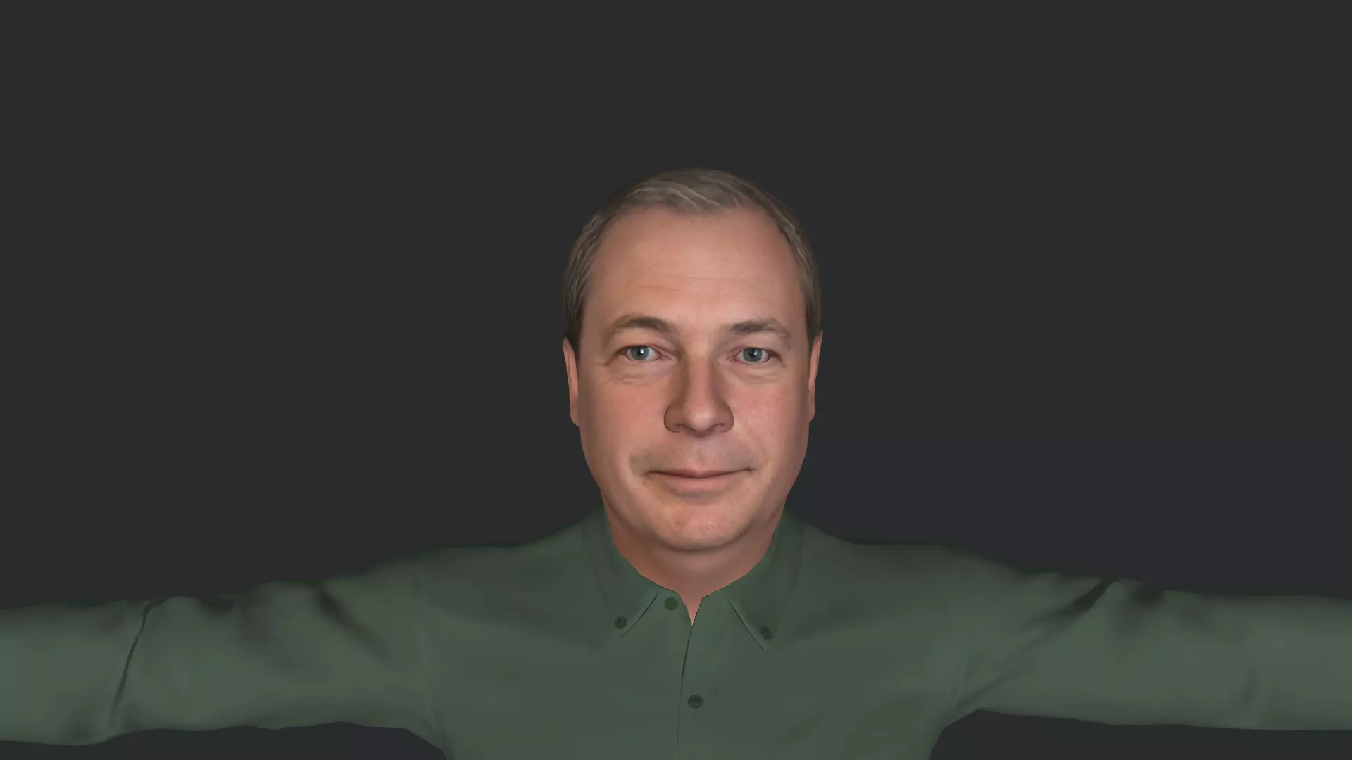 Nigel Farage Hyper Realistic Full Body Fully Rigged 3D model_15