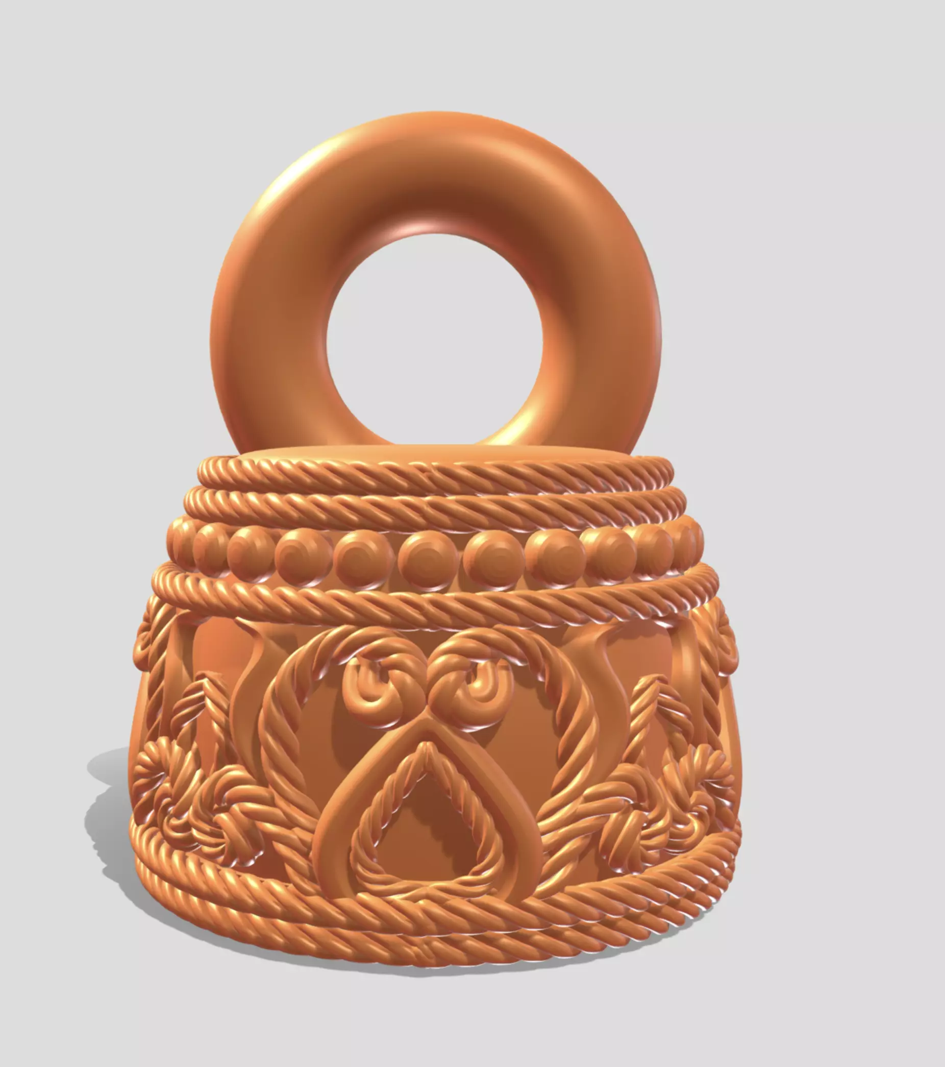 Bail 3D Model STL for Jewelry 3D model_2