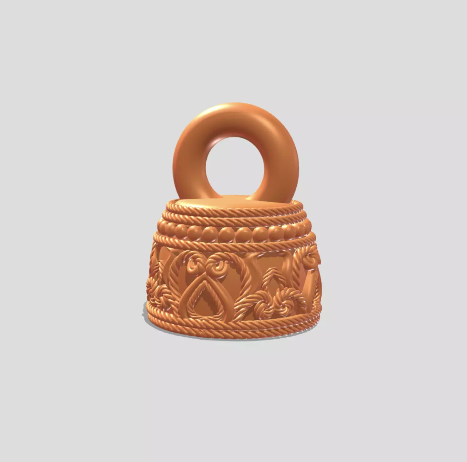 Bail 3D Model STL for Jewelry 3D model_1