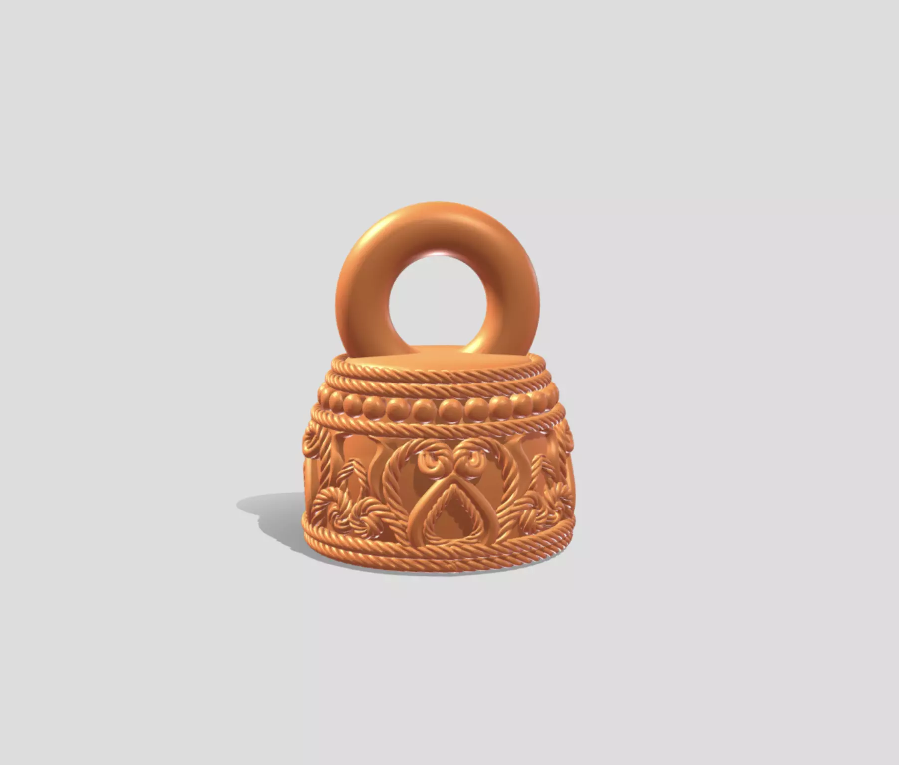 Bail 3D Model STL for Jewelry 3D model_0