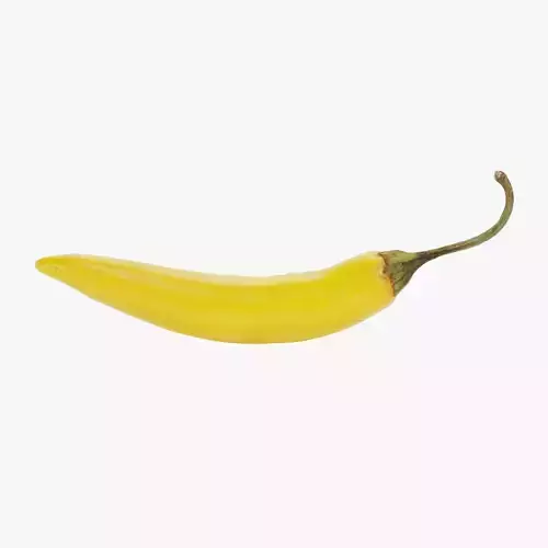 Yellow Chilli Pepper - Realistic Spicy Food Prop 3D model