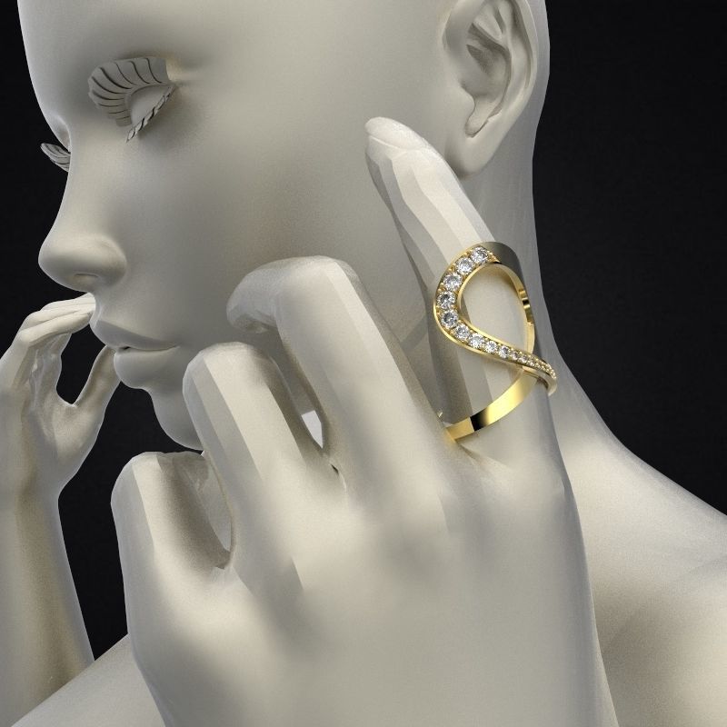 Jewelry Ring Hera 3D print model_3