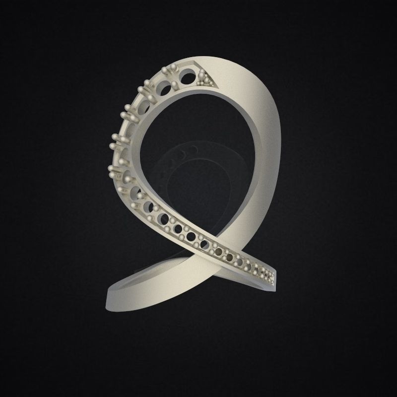 Jewelry Ring Hera 3D print model_7