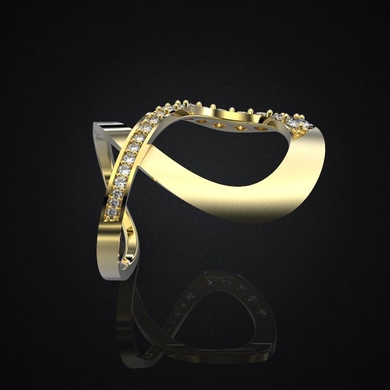 Jewelry Ring Hera 3D print model_4