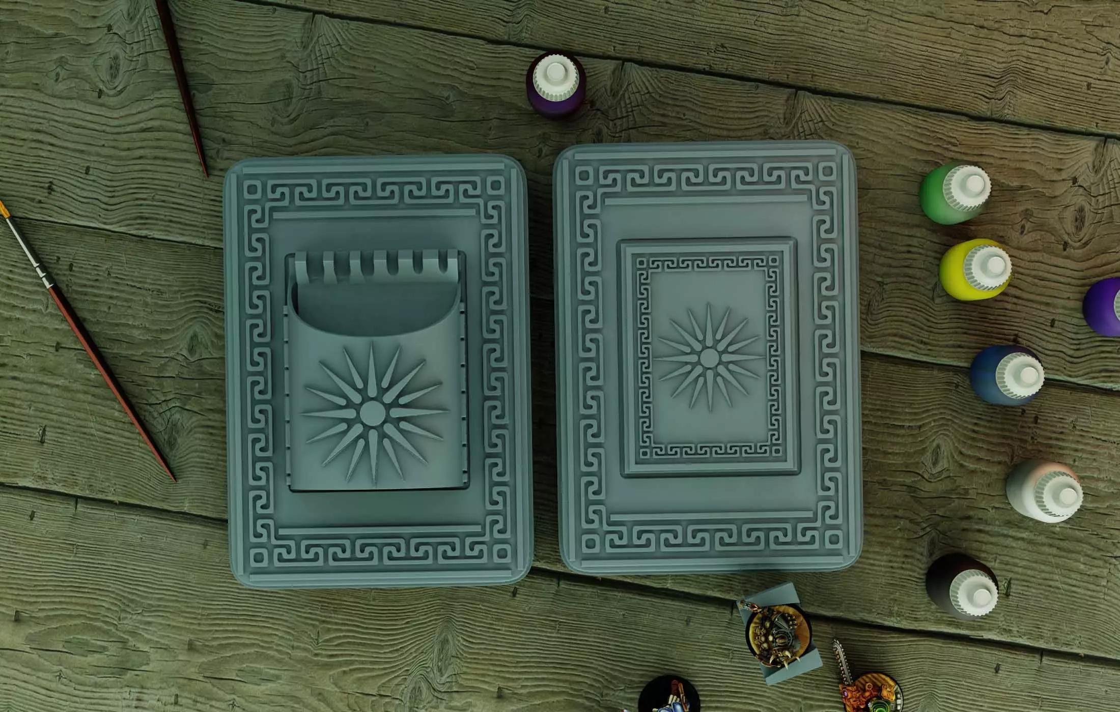 Greek painting Box 3D print model_1