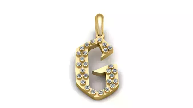 Letter G  Pendant  3D Printabley Model