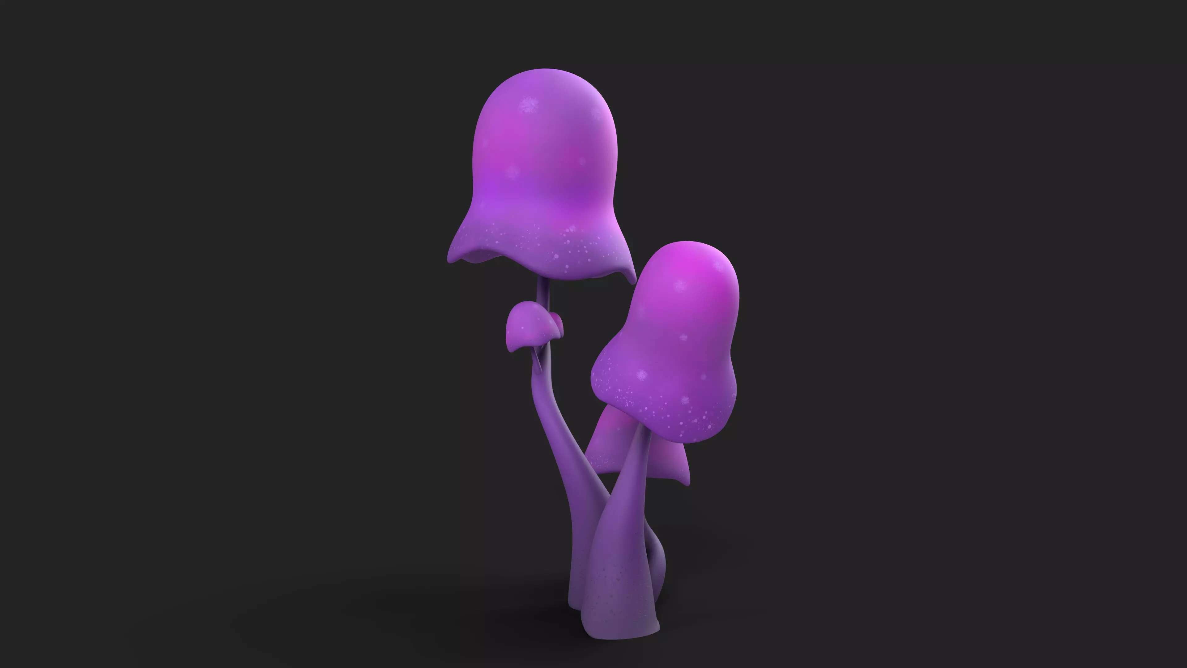 Cartoon Mushroom 01 3D model_5