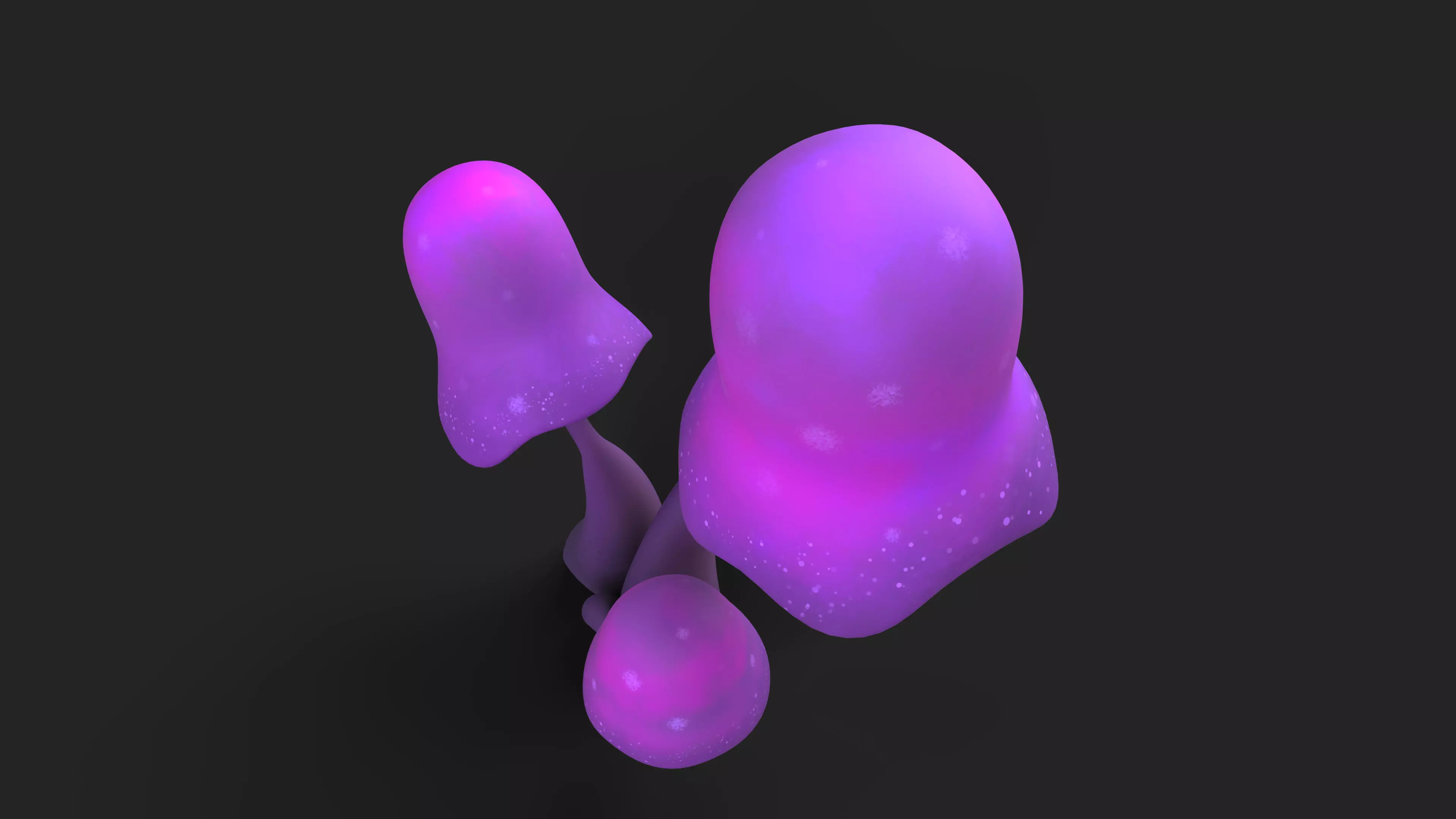 Cartoon Mushroom 01 3D model_9