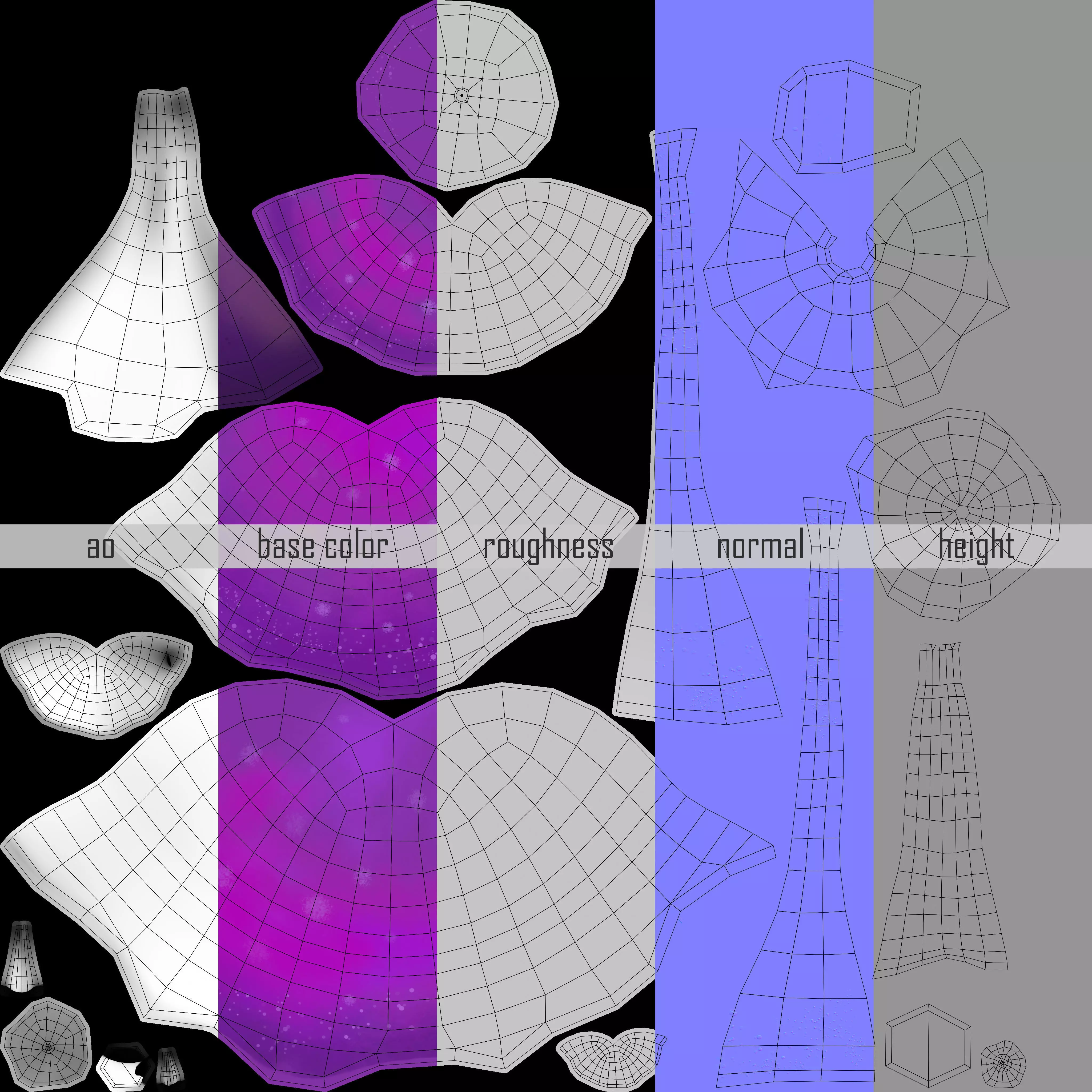 Cartoon Mushroom 01 3D model_14