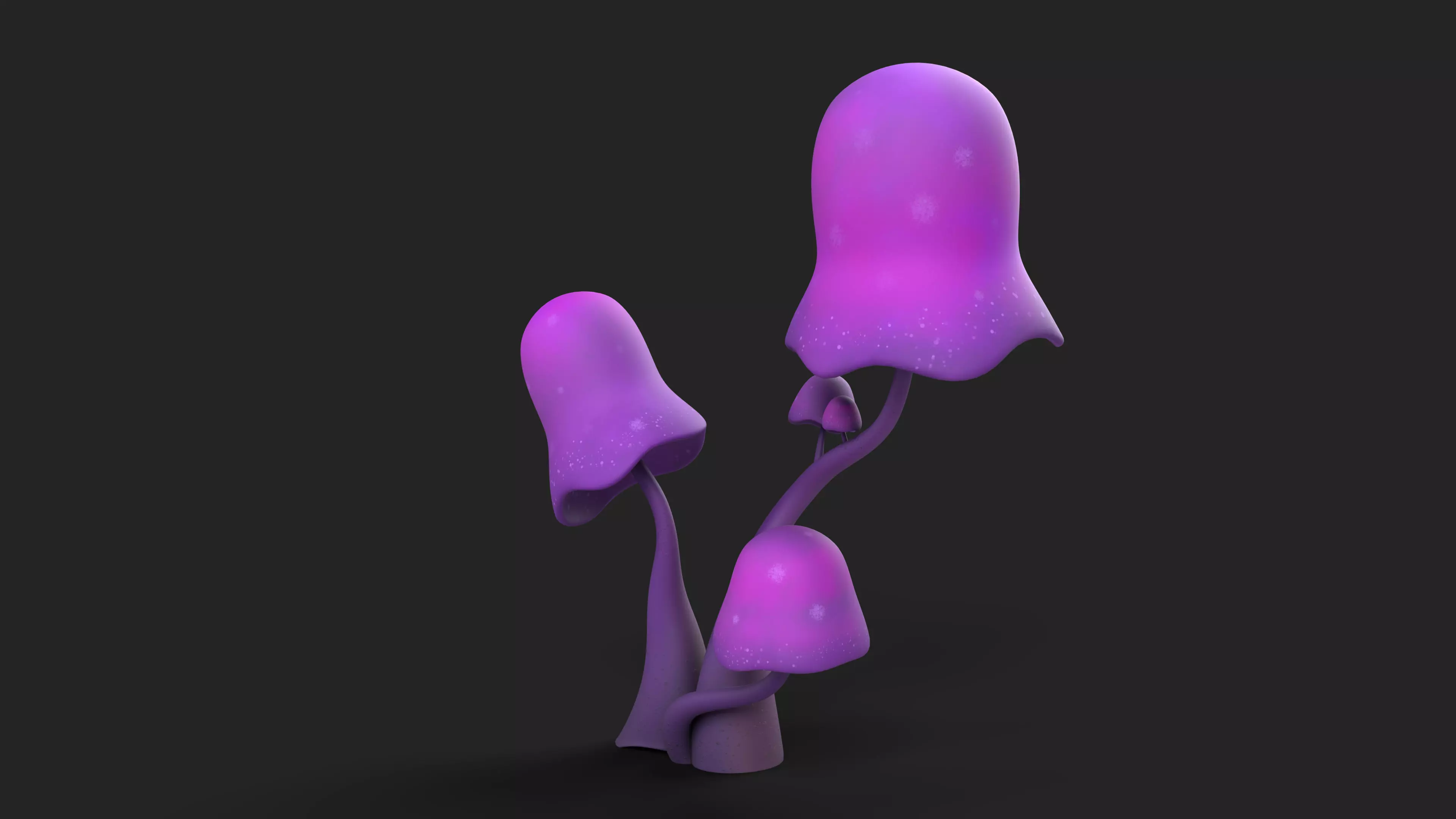Cartoon Mushroom 01 3D model_1